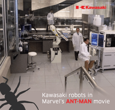 Kawasaki Robots Featured in Marvel’s Long Awaited ANT-MAN Movie