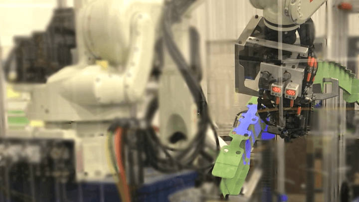 Kawaskai robot uses 3D vision