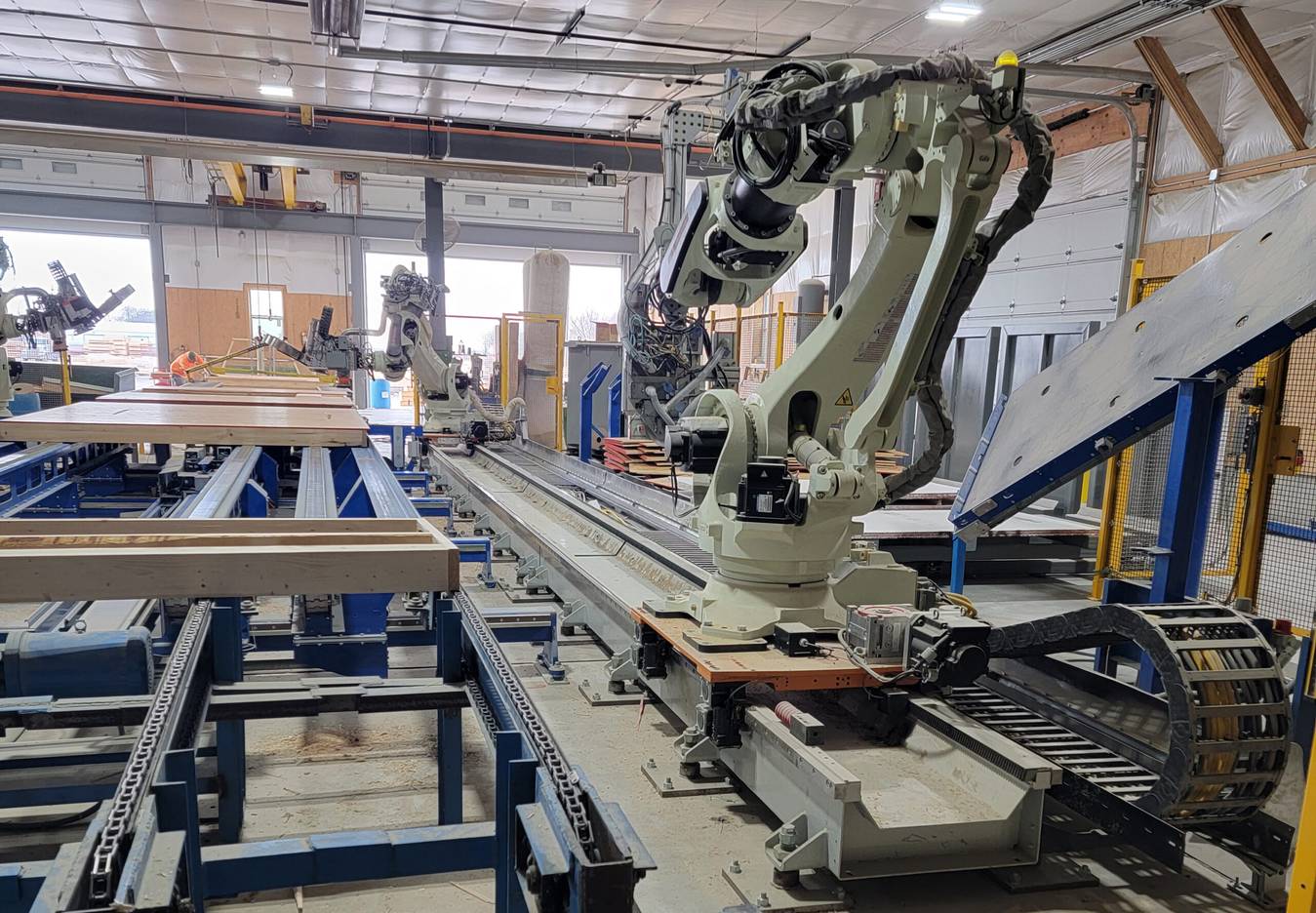 Assembling Walls for Prefabricated Homes | Industrial Robots by Kawasaki