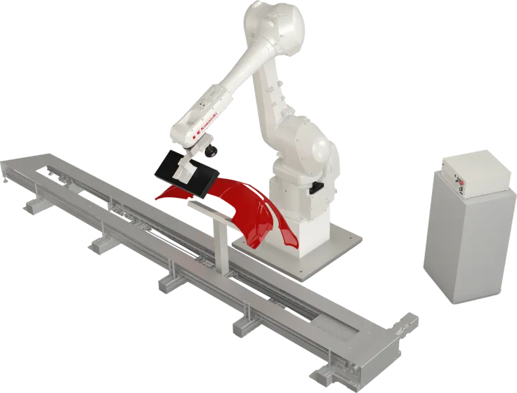 外観検査ロボットシステムの写真