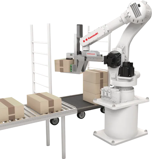 6輪台車への積み付けの写真
