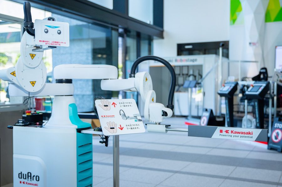 Kawasaki RobostageにduAro2による自動検温システムを設置01