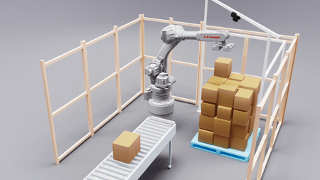 デパレタイズソリューションのCG画像