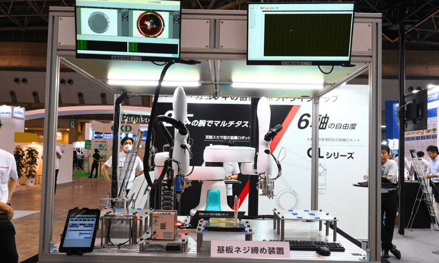 双腕スカラ型の協働ロボット「duAro1」によるネジ締めパッケージ