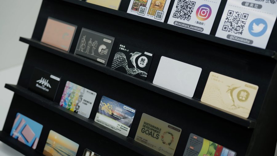 カード印刷ディスプレイ