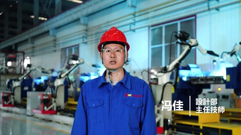 山東鉱機集団の設計担当者　冯佳氏