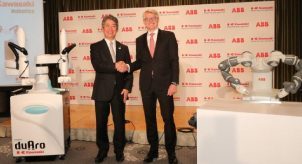 ABB e Kawasaki anunciam cooperação em automação de robôs colaborativos