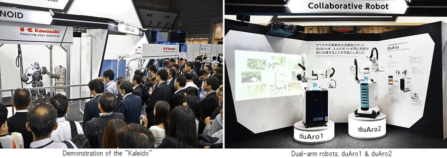 Demonstration of the Kaleido / Dual-arm robots, duAro1 & duAro2