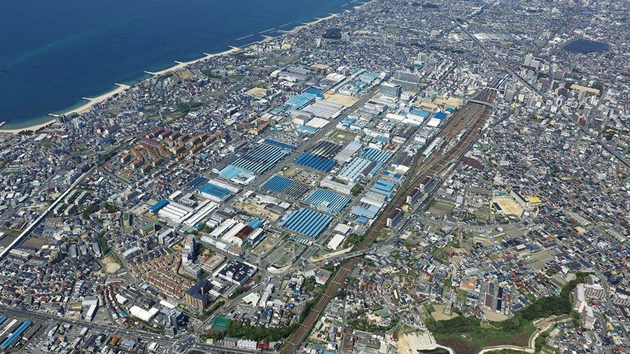 Kawasaki Heavy Industries Factory Aerial Photo